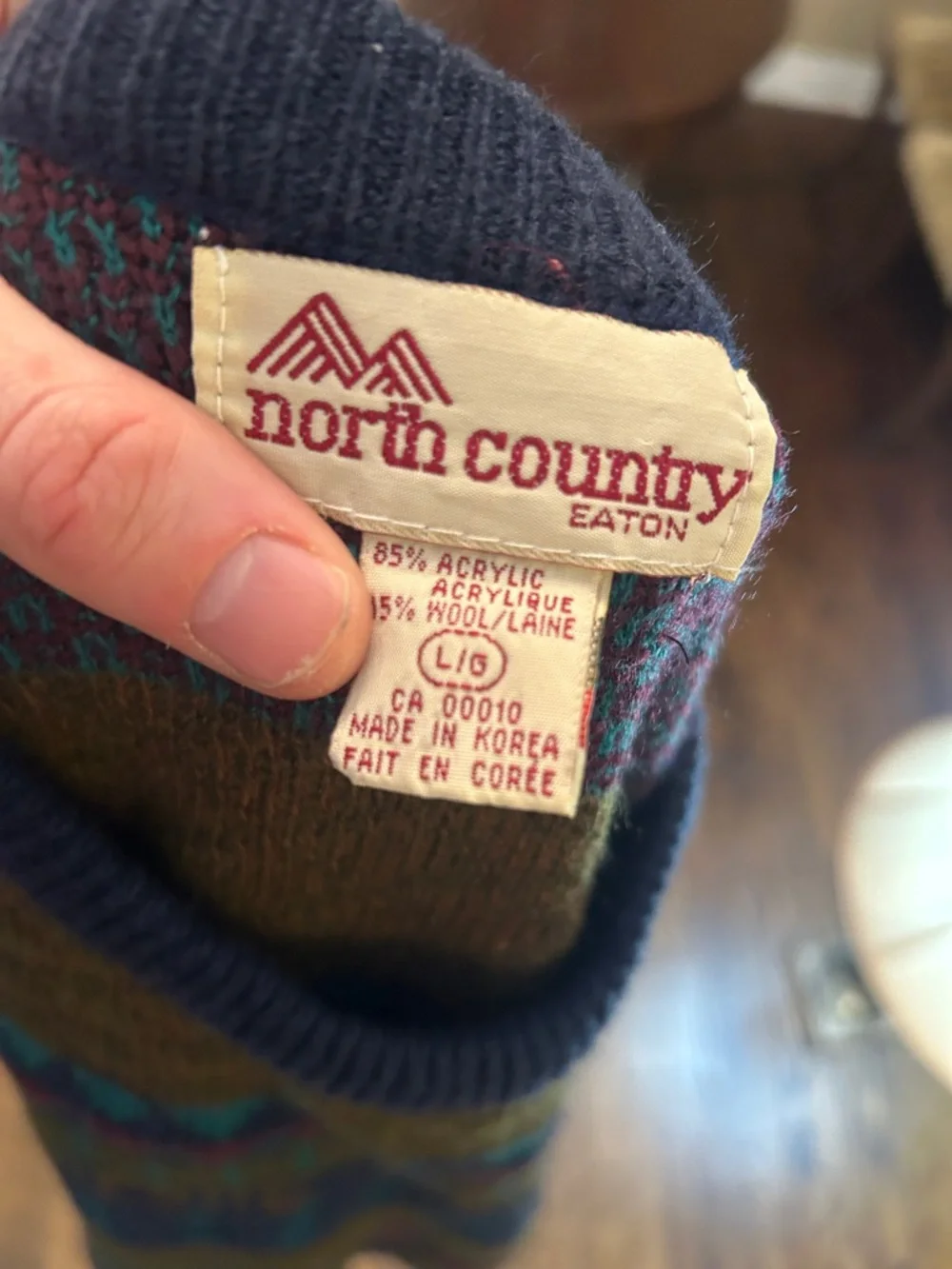 Vintage 90s Vibrant Wool Blend Knit Sweater - Picture 10 of 10